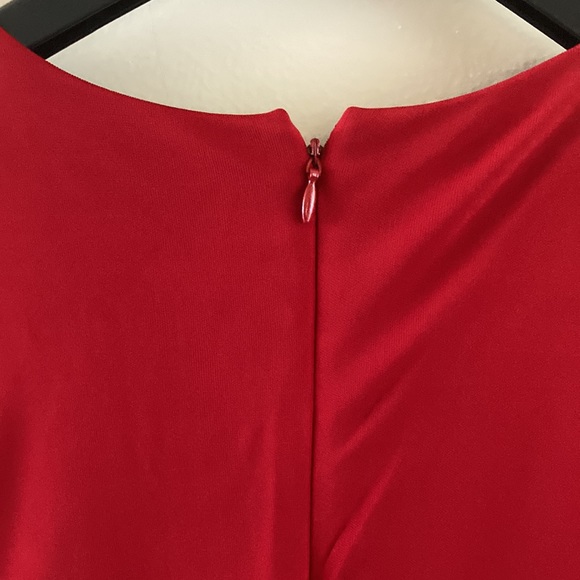DKNY Large Red High and low midi dress - Picture 5 of 10